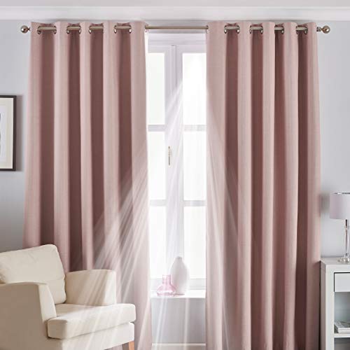 Riva Home Dämmerung Eyelet Vorhänge, Erröten, 229 x 137cm von Riva Home