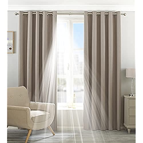 Riva Home Eclipse 168X183 R/T Natural, Textil, Natürlich, 66x72 (168x183cm) von Paoletti