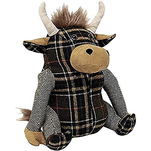 Riva Home Highland Cow Door Stop Multi, Polyester, Braun, One Size von Paoletti