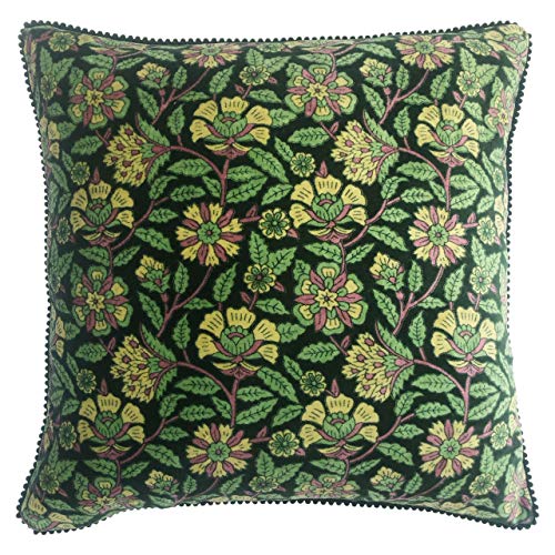 Riva Home Kissen mit Lapsang-Polyester-Füllung, grün, 45 x 45cm (18" x 18") von Riva Home