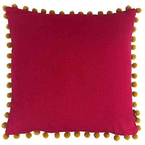 Paoletti Kissen mit Polyester-Füllung, Fuchsia, 50 x 50cm (20" x 20") von Paoletti