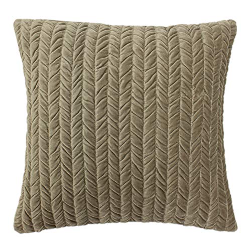 Paoletti Kissen mit Polyester-Füllung, grau, 45 x 45cm (18" x 18") von Riva Home