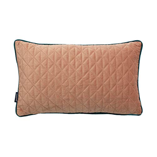 Paoletti Kissen mit Quarzfederfüllung, Blush/Petrol, 30 x 50cm von Riva Home