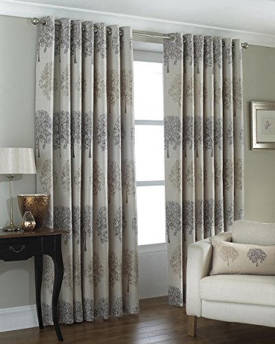 Riva Home Oakdale 229X229 R/T CURT Silver, Polyester, Silber, 90x90 (229x229cm) von Paoletti