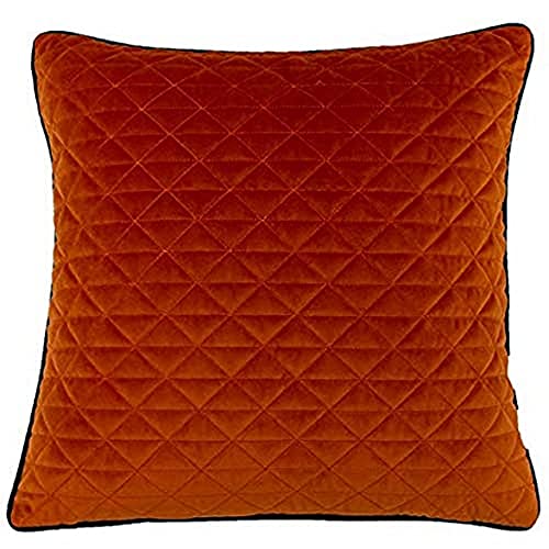 Riva Home Quartz 45X45 FEATH CUSH JAFF/Tea, Polyester, Jaffa Orange/Teal, 45x45cm von Riva Home