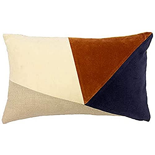 Riva Home Solomon 30X50 Poly CUSH Gin, Navy/Ginger, 30x50cm von Riva Home