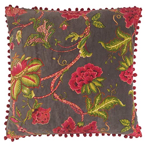 Riva Home Taronga Kissen mit Federfüllung, Anthrazit, 50 x 50 cm von Riva Home