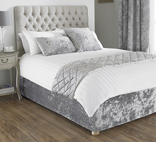 Riva Home Verona B/WRAP SKS Silver, Polyester, Silber, Super King von Paoletti