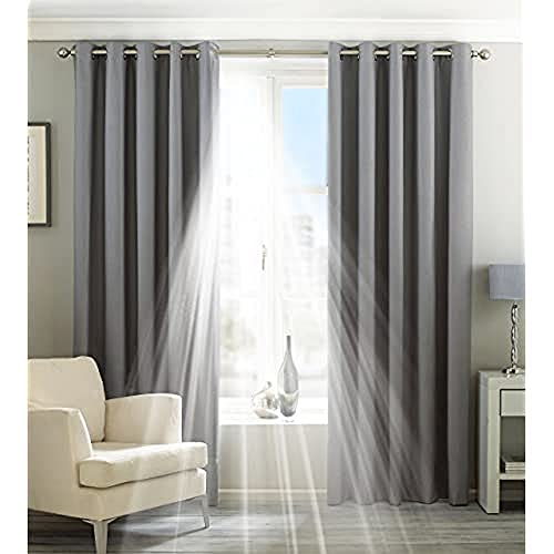 Riva Home Eclipse 229X183 R/T Silver, Polyester, Silber, 90x72 (229x183cm) von Paoletti