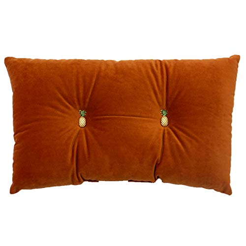 Paoletti Pineapple 30X50 PF Cushion, Polyester, Rust orange, 30x50cm von Paoletti