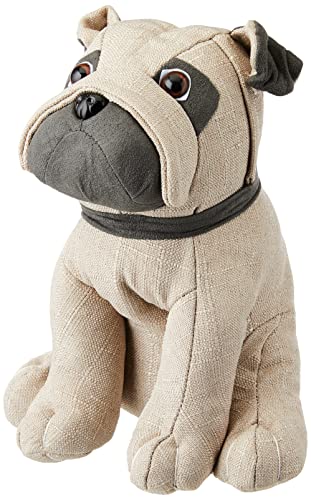 Riva Paoletti Mops-Hund Türfeststeller - Heavywight Sand Füllung - 100% Polyester - 23 X 15 X 24 Cm (9" X 6" X 9" Zoll) - In Großbritannien Entworfen von Paoletti