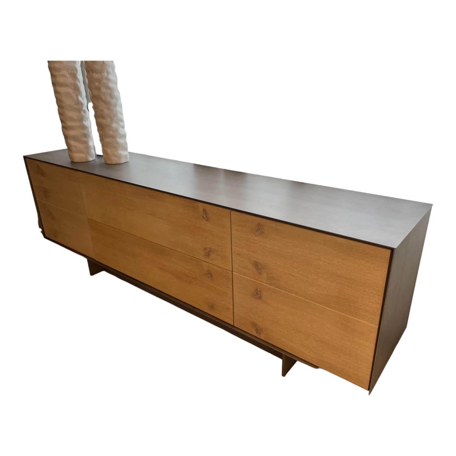 Sideboard Rialto Fly Material Holz Braun Eisen Oxidiert Grau Ohne Deko von Riva1920