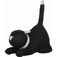 2 Stück Rivanto® Türstopper Katze, ca. 1,5 kg, in schwarz, mit aufgestelltem Schwanz, lustiger Türkeil, 26,4 x 14,2 x 30,5 cm von Rivanto