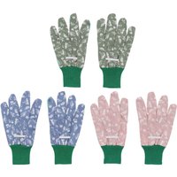 Rivanto® 1 Paar Gartenhandschuhe 10,5 x 23 cm UNISEX Arbeitshandschuhe mit Bund farbige Schutzhandschuhe von Rivanto