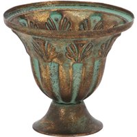 Rivanto® Aged Metal frz. Urne Höhe 12cm Gartendekoration aus Eisen von Rivanto