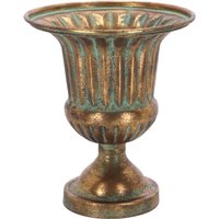 Rivanto® Aged Metal frz. Urne Höhe 24cm Gartendekoration aus Eisen von Rivanto
