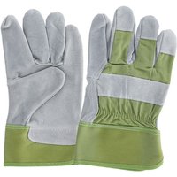 Rivanto® Arbeitshandschuhe M aus Rindsleder und Polyester 14 x T 1,6 x H 24,5 von Rivanto