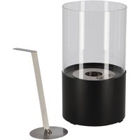 Rivanto® Bioethanol Tischfeuer rund 16,5 x1 6,5 x 29 cm Großes Windlicht Tisch-Laterne von Rivanto