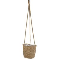 Rivanto® Blumenampel Arno konisch nach unten zulaufend Größe M 20x20x17,5cm Gesamtlänge 70 cm beige von Rivanto