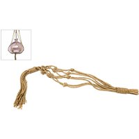 Rivanto® Blumenampel Makramee Seil für hängende Töpfe Gesamtlänge 170 cm für Blumenschalen bis 35 cm Durchmesser beige von Rivanto