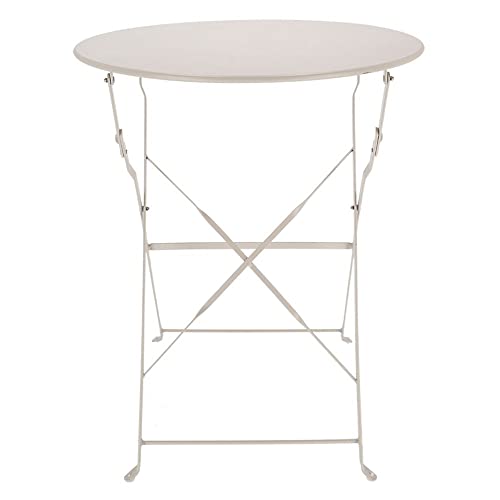 Rivanto® Desert Dream Gartentisch Ø60 x H70 cm, aus Eisen, Klapptisch im Bistro-Design von Rivanto