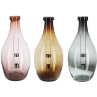Rivanto® Desert Dream Windlicht S Ø18 x H38,5 cm aus recyceltem Glas, farbig sortiert, Teelicht, Kerzenlicht, Kerzenhalter von Rivanto