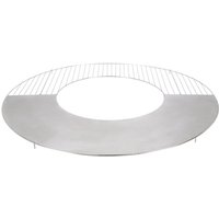 Rivanto® Edelstahl-Grillrost Ø 82,5 cm Grillrost mit Grillplatte für Feuerschale großer Edelstahl Grillrost von Rivanto