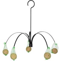 Rivanto® Futterpalme für Wildvögel, H 40,8 cm, Drahtstärke ca. 3 cm, hängend, aus Kunststoff, mit Aufhängehaken, attraktive Futterstation von Rivanto