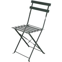 Rivanto® Gartenstuhl im Bistro-Design, Klappstuhl mit Stahlgestell, Sitzfläche 41 x 45,5 cm, Höhe 82,5 cm von Rivanto