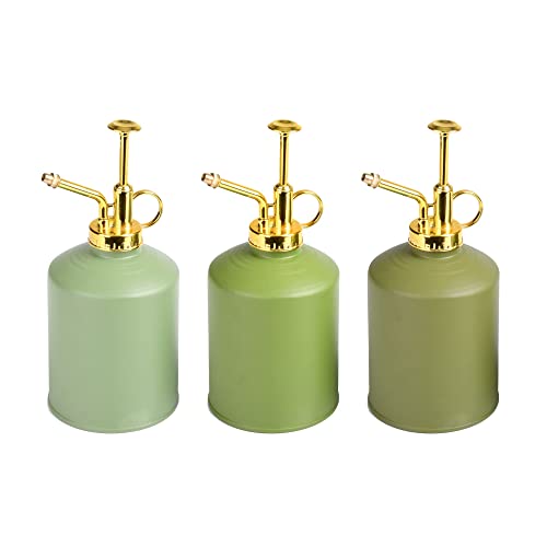 Rivanto® Grüntöne Serie Pflanzensprüher mit vergoldetem Kunststoff-Griff, farbig sortierte Grüntöne, hellgrün/grün/dunkelgrün, Farbwahl nicht möglich von Rivanto