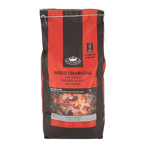 Rivanto® Holzkohle 5 kg aus Akazienholz, umweltschonende Grillkohle in Premium Qualität, Kurze Anzünddauer, Lange Brennzeit von Rivanto