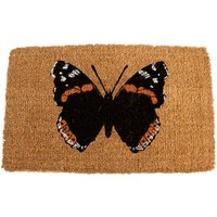 Rivanto® Kokosmatte Motiv Schmetterling 44 x 75 cm, Materialstärke 1,7 cm, Schuhmatte, Türmatte, Türvorleger von Rivanto