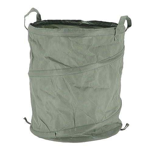 Rivanto® Pop-up-Laubsack 80 Liter Größe S Recyceltes PET, faltbarer Gartenabfallsack, Transportsack, Gartensack selbstaufstellend für Pflanzenabfälle von Rivanto