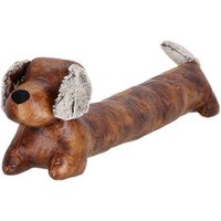 Rivanto® Zugluftrolle Hund, Sand, PP, Polyester, L 107 x T 13,5 x H 22 von Rivanto