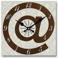 Rivanto® eckige Wanduhr, 30 x30 cm, Motiv Klammeraffe von Rivanto