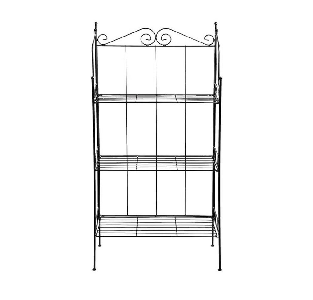 Rivanto Blumentopf (Set, 2 St), Faltbare Eisen-Etagere schwarz, 56,5x26xH110cm Regal für Blumentöpfe von Rivanto