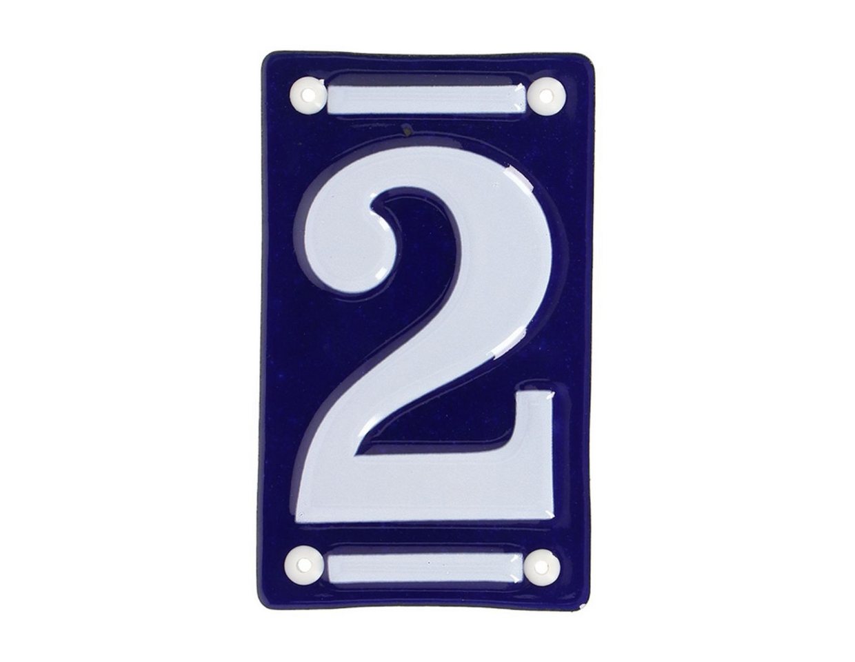 Rivanto Hausnummer, Emaille Hausnummer 2 aus Eisen, 7 x 0,5 x 12 cm Hausschild Rivanto Hausnummer, Emaille Hausnummer 2 aus Eisen, 7 x 0,5 x 12 cm Hausschild von Rivanto