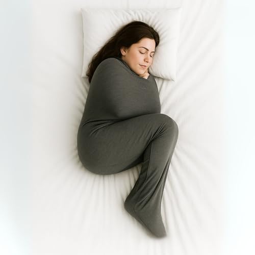 Rivello Schlafdecke Somnia – Sanfte Kompression wie eine Umarmung | Ultraleicht & atmungsaktiv | Alternative zur Gewichtsdecke | Für Erwachsene & Kinder | 4 Größen (L - 165cm) von Rivello