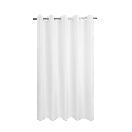 Langer Duschvorhang oder Einlage ohne Haken, weiche Mikrofaser, 198,1 cm Länge, Stoff-Duschvorhang-Set, maschinenwaschbar und wasserabweisend, Weiß, 180 x 203 cm Langer Duschvorhang oder Einlage ohne Haken, weiche Mikrofaser, 198,1 cm Länge, Stoff-Duschvorhang-Set, maschinenwaschbar und wasserabweisend, Weiß, 180 x 203 cm von River Dream
