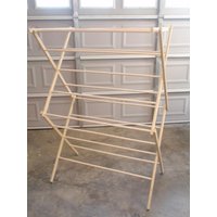 Großer Wäscheständer - 50 Fuß Trockenfläche Kleiderständer Aus Holz von RiverBendRoes