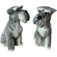 Schnauzer Salz Und Pfefferstreuer & Handgemalt Schnauzer Salz Und Pfefferstreuer & Handgemalt von RiverbankArt
