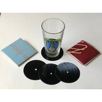 Untersetzer - Set Dj Schallplatte Vinyl Jahrgang Ärmel Und Fall Von Vier von RiversideNJStore