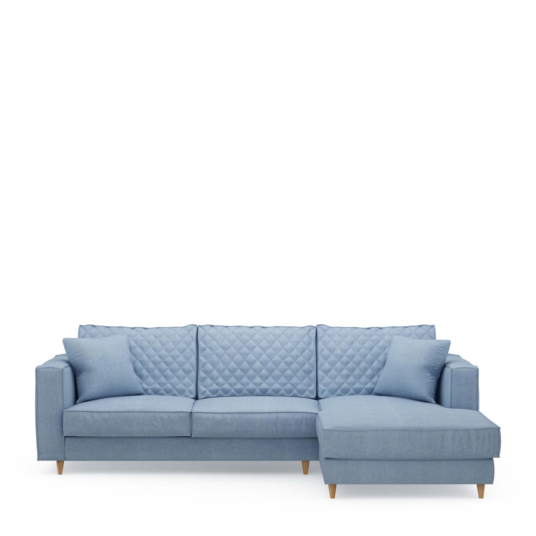 Chaise Longue Bank Rechts Kendall, Ice Blue von Rivièra Maison