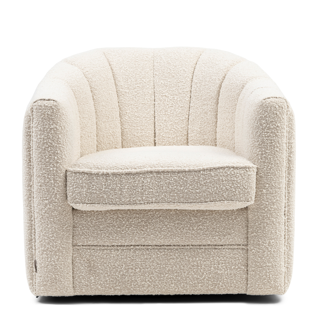 Fauteuil St. Lewis Swivel, White Sand, Bouclé von Rivièra Maison