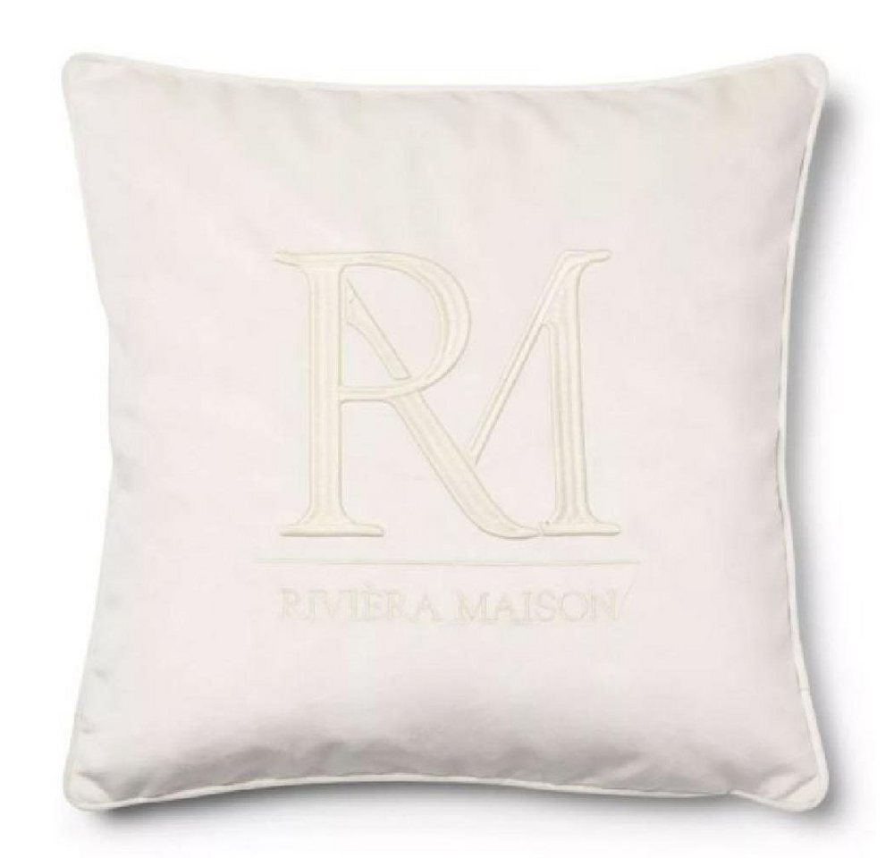 Kissenhülle Kissenhülle RM Monogram Velvet Pillow Cover (50x50cm), Rivièra Maison von Rivièra Maison