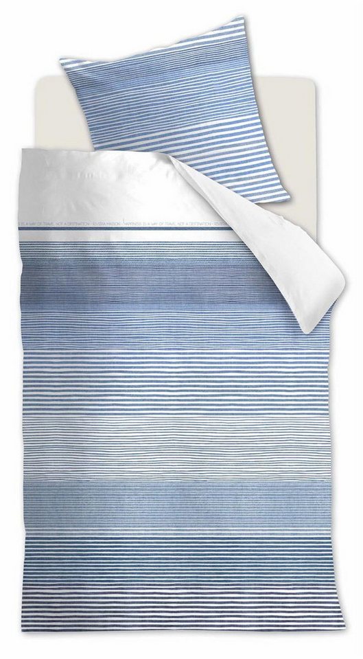 Kissenhülle Stination Blue 80X80 Blau Renforcé 80 x 80 cm 1 Kissenbezug, Rivièra Maison (1 Stück) von Rivièra Maison