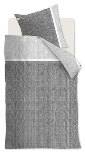 Rivièra Maison Amsterdam Loft Bettwäsche | 100% Baumwolle | Grau | 155x220 cm + 1 Kissenbezug 80x80 cm Rivièra Maison Amsterdam Loft Bettwäsche | 100% Baumwolle | Grau | 155x220 cm + 1 Kissenbezug 80x80 cm von Riviera Maison