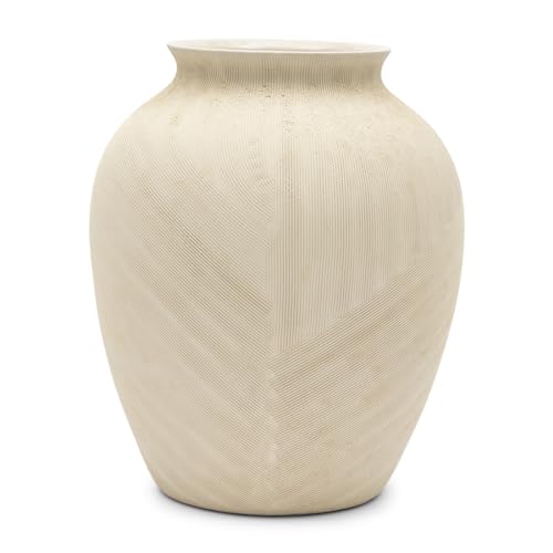 Rivièra Maison - Bergerac Vase O06 - Off White K34 - Keramik 29 cm Höhe von Riviera Maison
