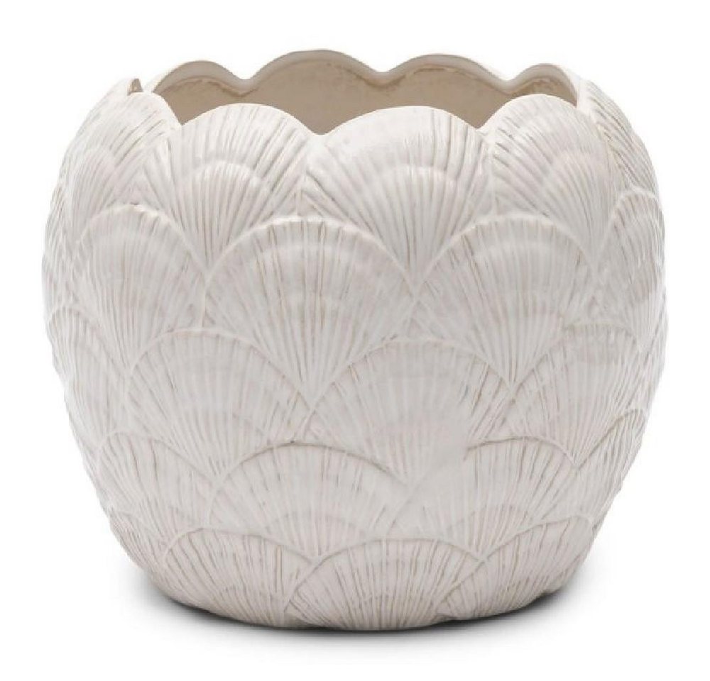 Rivièra Maison Blumentopf Vase Übertopf Muschel Shell (20cm) von Rivièra Maison