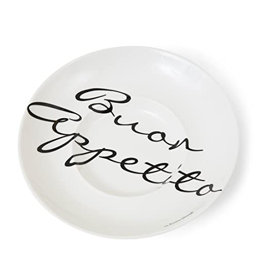 Riviera Maison - Buon Appetito Pasta Plate - Teller - Speiseteller - Essteller - Porzellan - Weiß - (ØxH) 26x4 von Riviera Maison